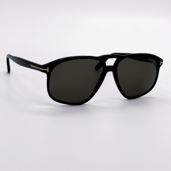 NEW TOM FORD TF1000 01A BLACK AVIATOR SUNGLASSES TOM FORD PIERRE-02 FT1000/S - Picture 7 of 11